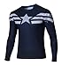 G-LIKE Men's Winter Solider Captain America Long T-shirt