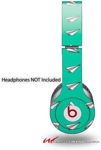 Paper Planes Turquoise Decal Style Skin fits Beats Solo HD Headphones - (HEADPHONES NOT INCLUDED)