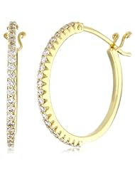 Sethi Couture "Simple Elegance" 0.5 Inch Diamond Yellow Gold Micro Hoop Earrings