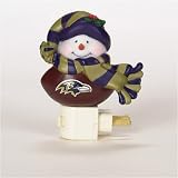 Baltimore Ravens NFL Snowman Night Light (5)