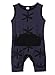 Infant Baby Boys Girls Sleeveless Romper Basic Solid Color One-Piece Jumpsuit (Navy, 12-18M)