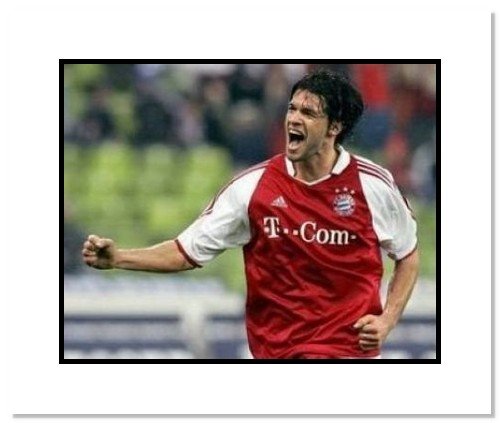 Michael Ballack Bayern Munich Double Matted 8x10 P