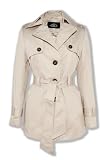 David Barry - Cotton Womens Belted Trench Jacket/Raincoat