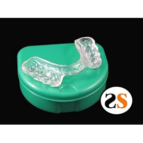 Click here to buy Dual Laminate Clenching Grinding Teeth Guard Back CUT by SportingSmiles.