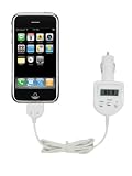 FM Transmitter & Car Charger with LCD Screen - for Apple iPod / Iphone 3G / Itouch / Nano - High Quality digital Sound - Automatically powers and recharges battery