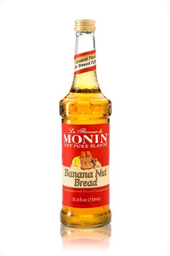 Monin Banana Nut Bread, Just Pure Flavor Concentrate, 750 ml by Monin
