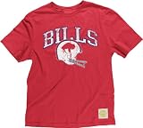 Buffalo Bills Button Hook Slimmer Fit Retro T Shirt By Reebok (XL=46)