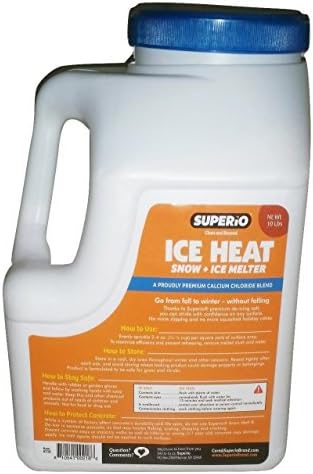 Superio 218 Calcium Chloride Ice Heat Snow & Ice Melter, 10 lb, White