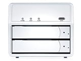 Sans Digital MobileSTOR MS2UTN+ 2 Bay SATA to eSATA/USB 2.0 RAID 0 / 1 / SAFE33 / 50 Enclosure (Silver) - Retail