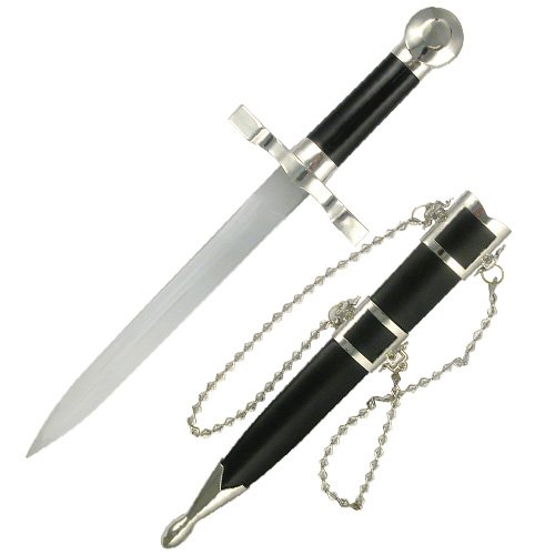 Medieval Ceramonial Dress Dagger Dual Carrying Chains
