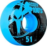 Bones 100'S Og 51mm Blue Skateboard Wheels (Set Of 4)