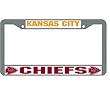 Kansas City Chiefs NFL Chrome License Plate Frame