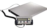 Produkt-Bild: Plattformwaage Paketwaage bis 150 Kilogramm **Edelstahl Plattform Waage inkl. Netzteil und Batterien** Versandwaage