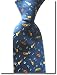 Music Theme Tie Blue Background - Silk
