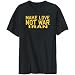T-Shirt Mens Black " Iran NOT WAR " Countries Large