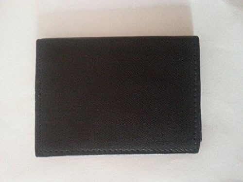 Mki london Genuine Hand Made Soft Leather Bus Pass Oyster Id Credit Card Travel Wallet Thin Black