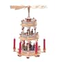 3 Tier Natural Wood Nativity Scene and Holy Family Pyramid