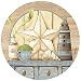 Set of Four Coastal Cupboard Drink Coasters - Style TSJT1
