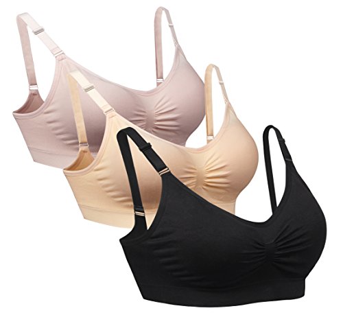 iLoveSIA Women's Seamless Wirefree Comfortable Everyday Bra Bralette