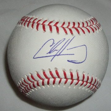 Chase Headley Autographed Official Major League Baseball W/PROOF, Picture of Chase Signing For Us, San Diego Padres