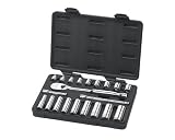 GearWrench 80557 21-Piece 3/8-Inch Drive Standard/Deep SAE Socket Set