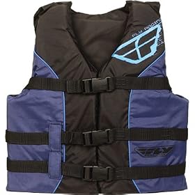 Fly Racing Standard Youth Water Sports Racing Watercraft Vest - Color: Blue/Black