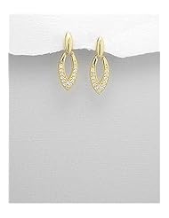 CZ Earrings In 92.5 Sterling Silver