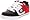 Black/Red/Stripe