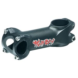 Titec Hell-Bent RIP 3D Silver Stem 31.8 x 105mm x 10*, Black - STHE6318-11