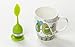 Zicome Silicone Tea Infuser with Drip Tray, Set of 2, Green