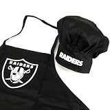 OAKLAND RAIDERS OFFICIAL LOGO CHEF'S HAT AND APRON