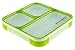 Better Bento Lunch Box - Great for School, Portion Control, and Meal Prep, Green