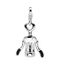 Sterling Silver Enameled Cork Screw Bottle Opener Charm Sterling Silver Enameled Cork Screw Bottle Opener Charm