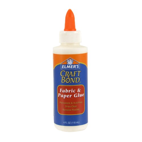 Elmers Craft Bond Fabric and Paper Glue 4-Ounce Clear