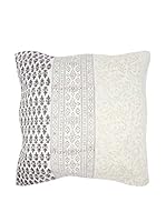 ICONS CORNER Cojín Artesanal (Gris / Blanco)