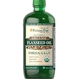 Puritan's Pride Organic Flaxseed Oil-16 fl oz Liquid
