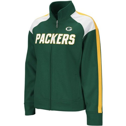 Green Bay Packers Reebok Womens Bonded Track Jacket (XL)