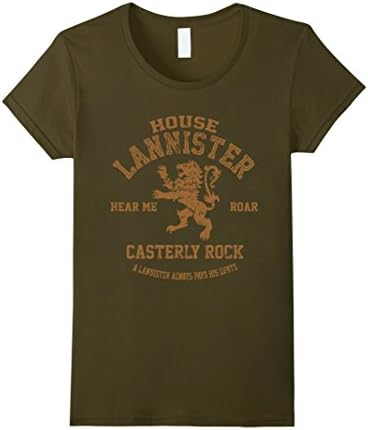 Women's house lannister shirt Medium Olive
