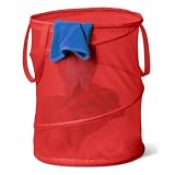 Large Mesh Pop Open Hamper, Red