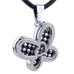 Pugster Butterfly Heart Stainless Steel Pendant Gifts For Men