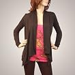 Sexy Wrap Fly Away Rayon Cardigan Sweater Stretch with Black Belt