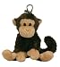 TY Beanie Baby - SWINGER the Monkey ( Metal Key Clip )