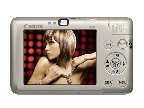 Canon Digital IXUS 100 IS Digitalkamera (12 Megapixel, 3-fach opt. Zoom, 6,4 cm (2,5 Zoll) Display, HDMI, SLIM) silber