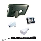 iPod Touch 2nd / 3rd Generation Black skin case cover 3G bundle, home / car charger, 8GB, 16GB, 32GB, 64GB (Black) (newest model) + Screen Guard Protector included!!!