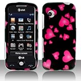 Premium - LG GS390/Prime Raining Heart Cover - Faceplate - Case - Snap On - ....