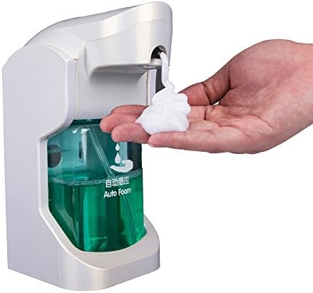 RICKYAARON Automatic Touchless Soap Dispenser - New Design - Sensor Pump - 16.2oz Capacity - Foam Liquid Magic Platinum SD-480B
