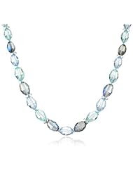 Napier "Aquarius Color" Faceted Blue Collar Necklace, 19"