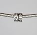 Gossip Beads - Silver Metal Spacer Bead Charm suitable for Pandora Troll Biagi Chamilia - Squares