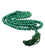 Rustic Green Bone Rosary: Meditation Prayer Necklace (Mala)