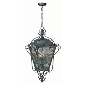 World Imports 9023-99 New Orleans 4 Light Outdoor Hanging Lantern, Wrought Iron by World Imports